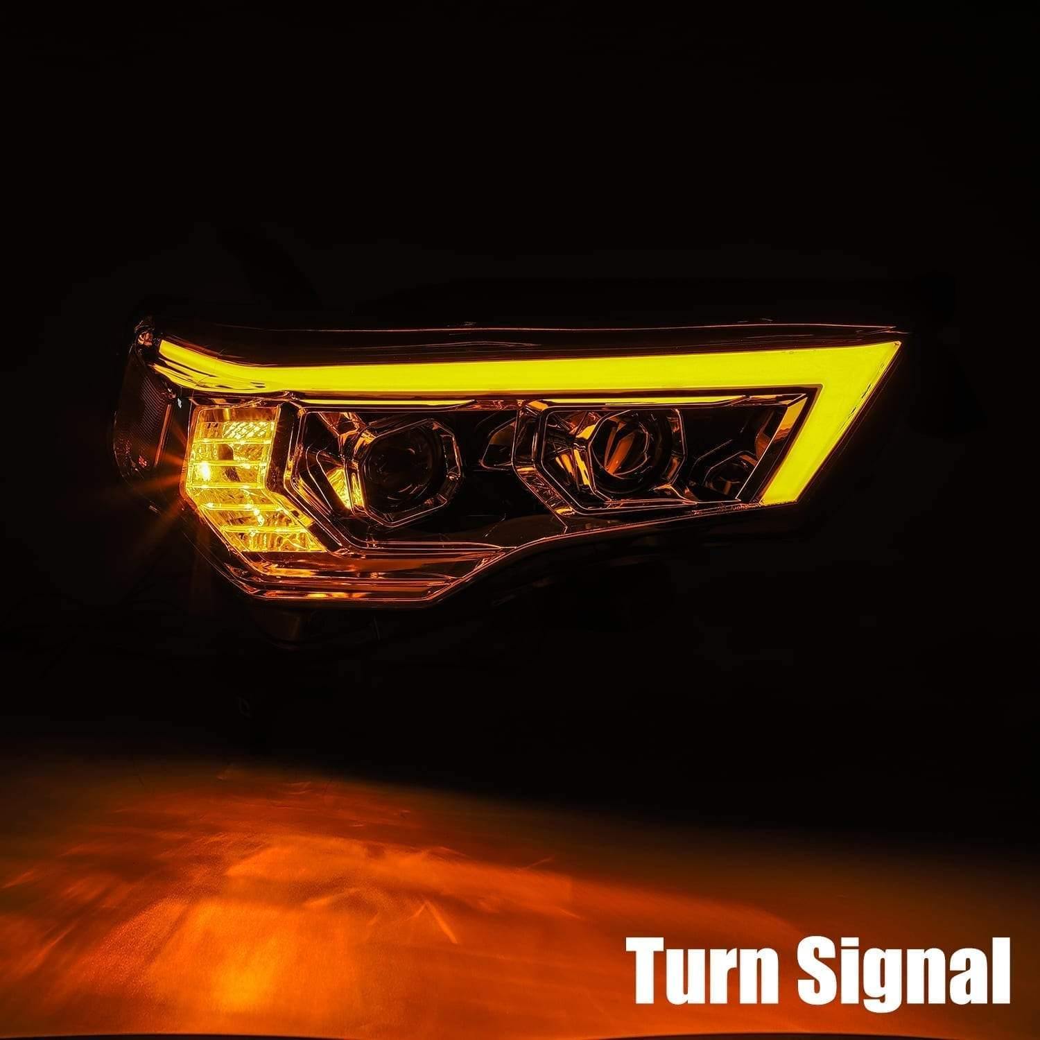 AlphaRex LUXX-Series LED Projector Headlights Alpha-Black 2014+ Toyota 4Runner - Yota Nation