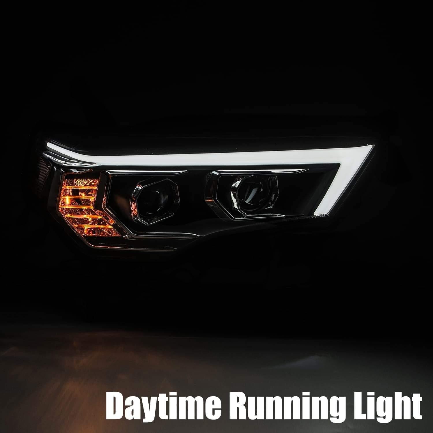 AlphaRex LUXX-Series LED Projector Headlights Alpha-Black 2014+ Toyota 4Runner - Yota Nation