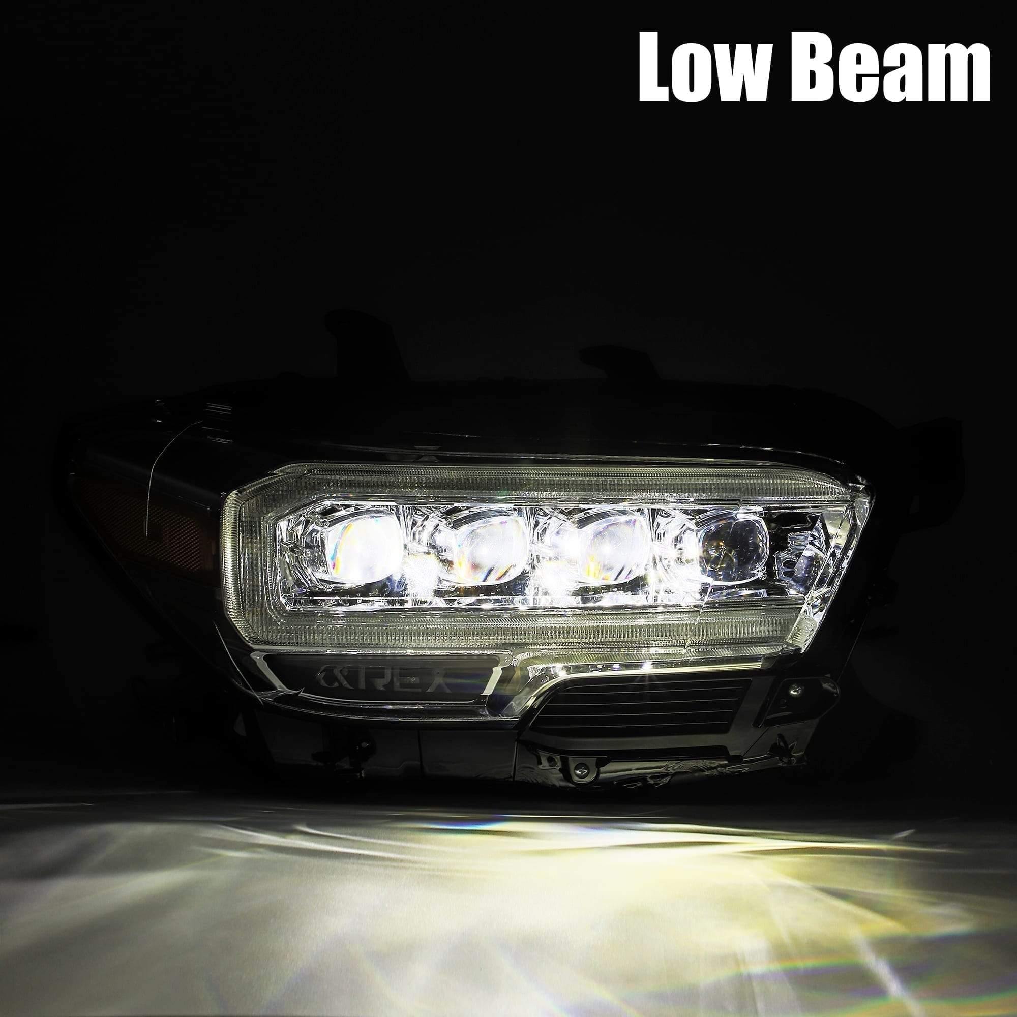 AlphaRex NOVA-Series LED Projector Headlights Black 2016+ Toyota Tacoma - Yota Nation