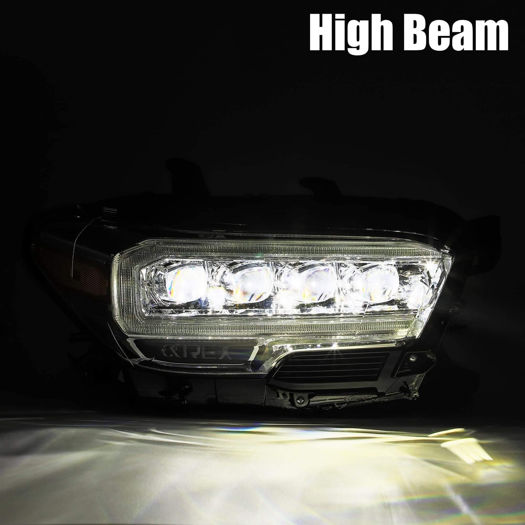 AlphaRex NOVA-Series LED Projector Headlights Black 2016+ Toyota Tacoma - Yota Nation