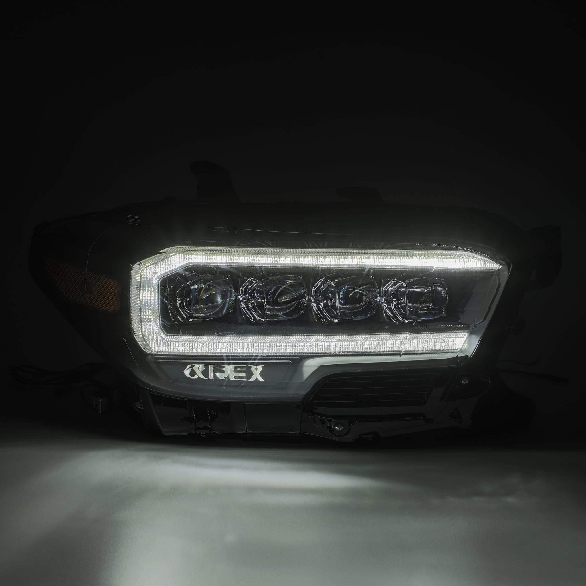 AlphaRex NOVA-Series LED Projector Headlights Alpha-Black 2016+ Toyota Tacoma - Yota Nation